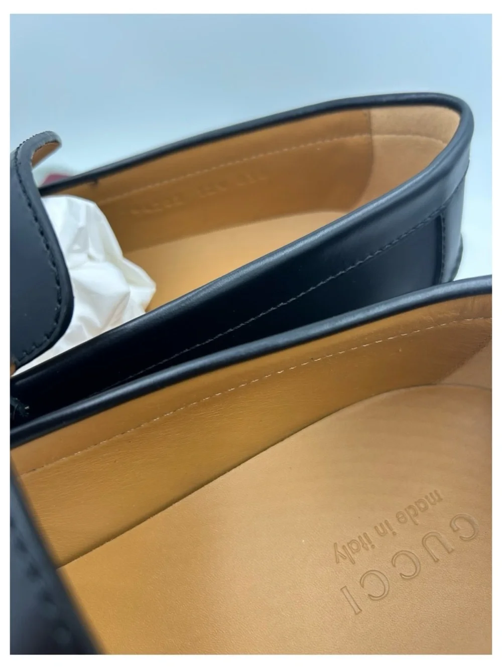 Gucci Leather horse bit loafers size 10.5 fits 11 US made in Italy
